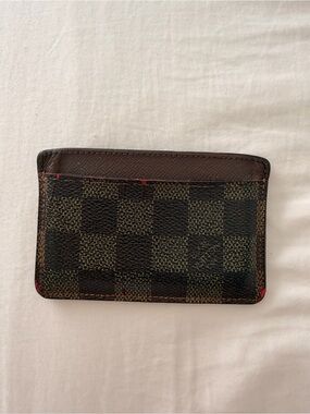 Louis Vuitton Damier Ebene Brown and Dark Brown Card Holder